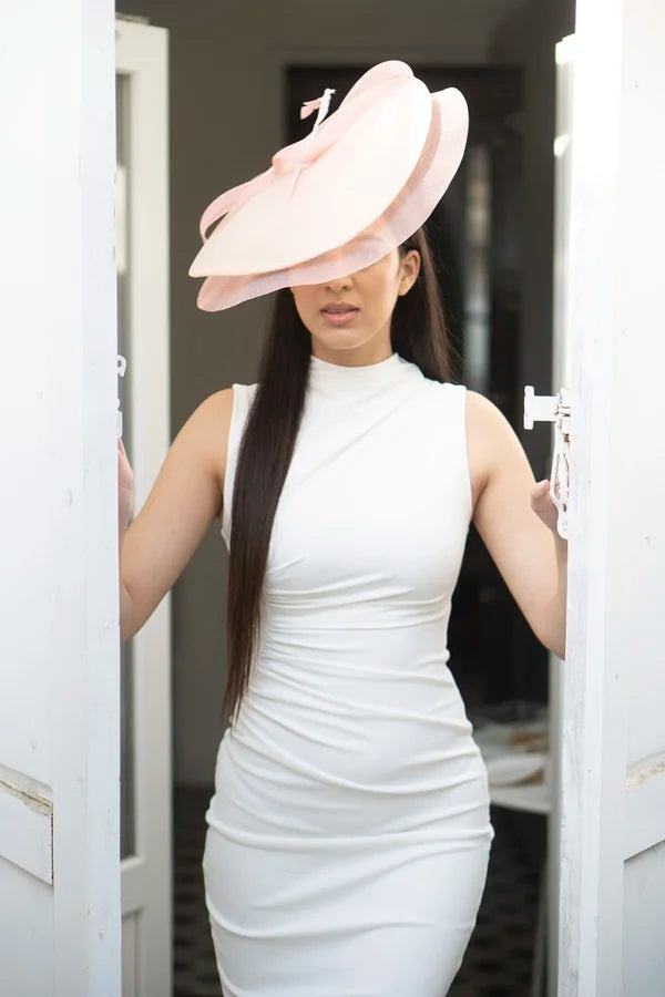Saucer en sisal pale rosé