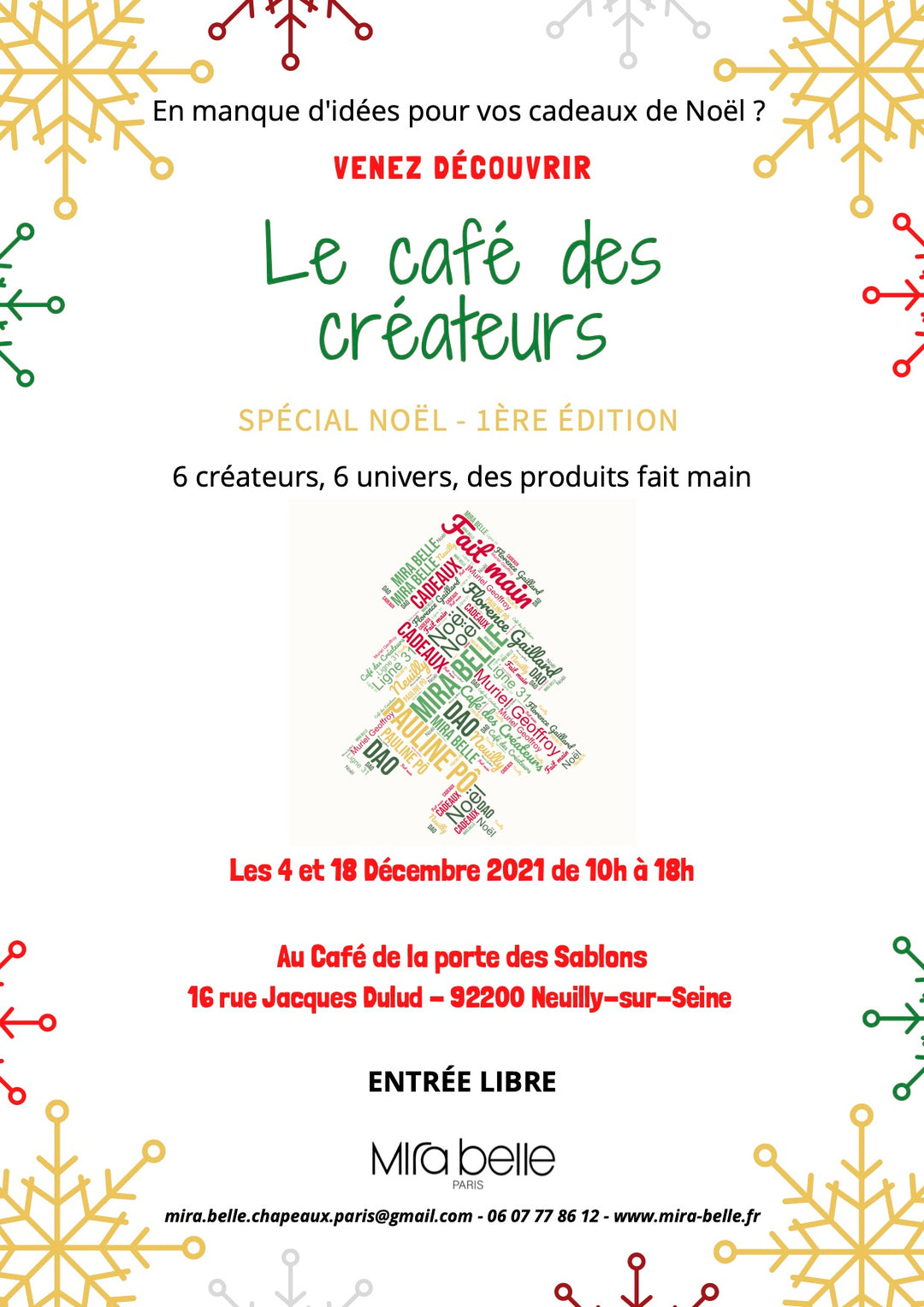 Le Café des Créateurs -spécial NOËL-