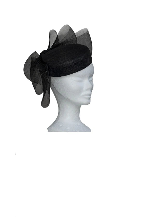 Bibi tambourin en sisal noir