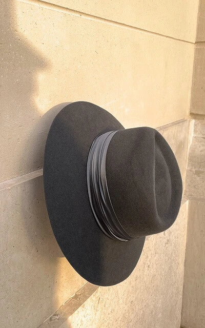 Chapeau Fédora MONTBLANC gris anthracite