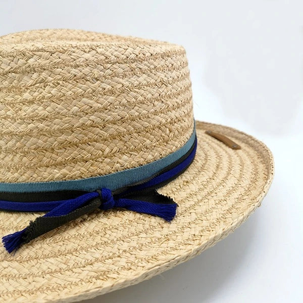 Chapeau Fedora en raphia Sasha pour Homme