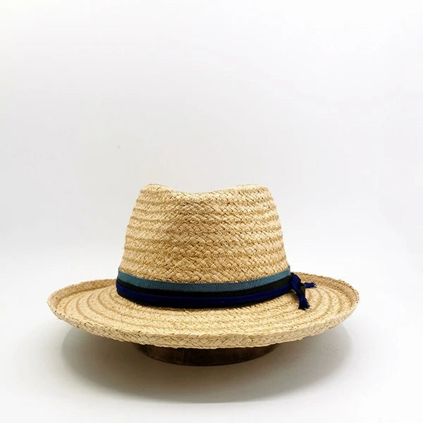 Chapeau Fedora en raphia Sasha pour Homme