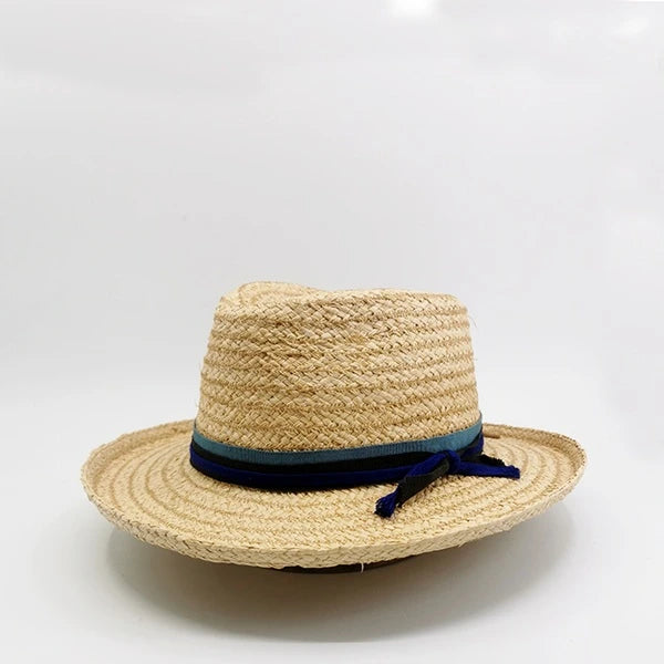 Chapeau Fedora en raphia Sasha pour Homme