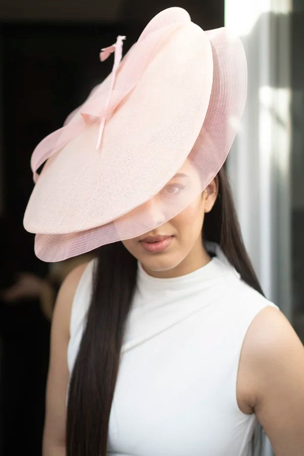 Saucer en sisal pale rosé